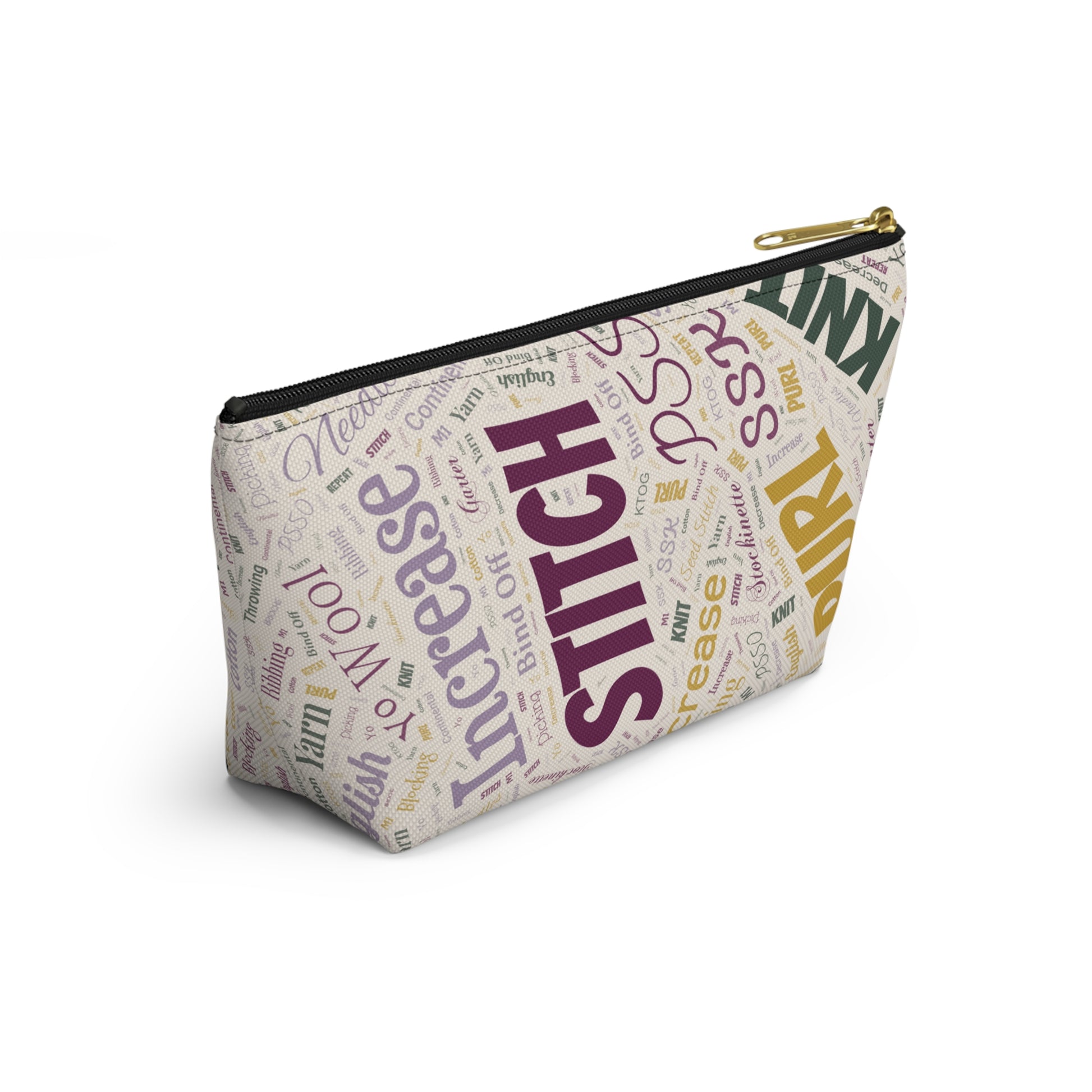 Yarn Lover's Accessory Pouch - Perfect for Knitters, Sewers, Craft Enthusiasts, Birthday Gift, Handmade Storage