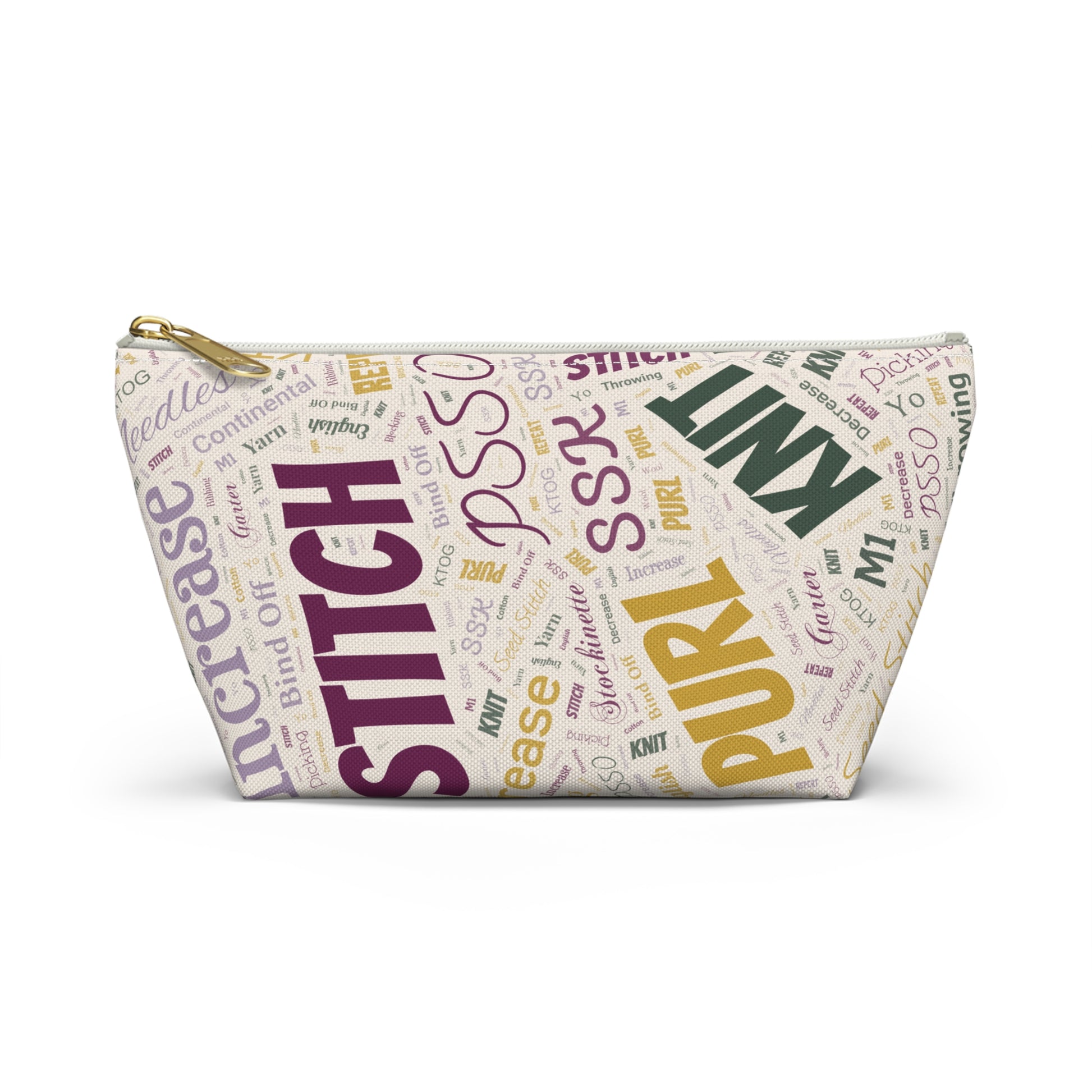 Yarn Lover's Accessory Pouch - Perfect for Knitters, Sewers, Craft Enthusiasts, Birthday Gift, Handmade Storage