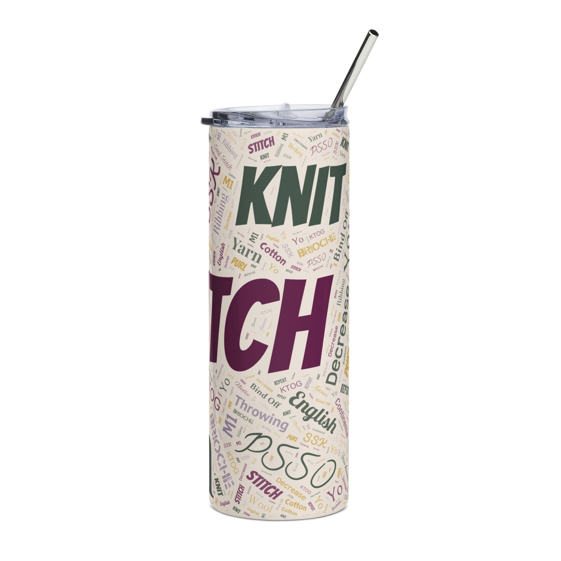Copy of All Over Print 20oz Stainless Steel Tumbler - A Knitters Delight