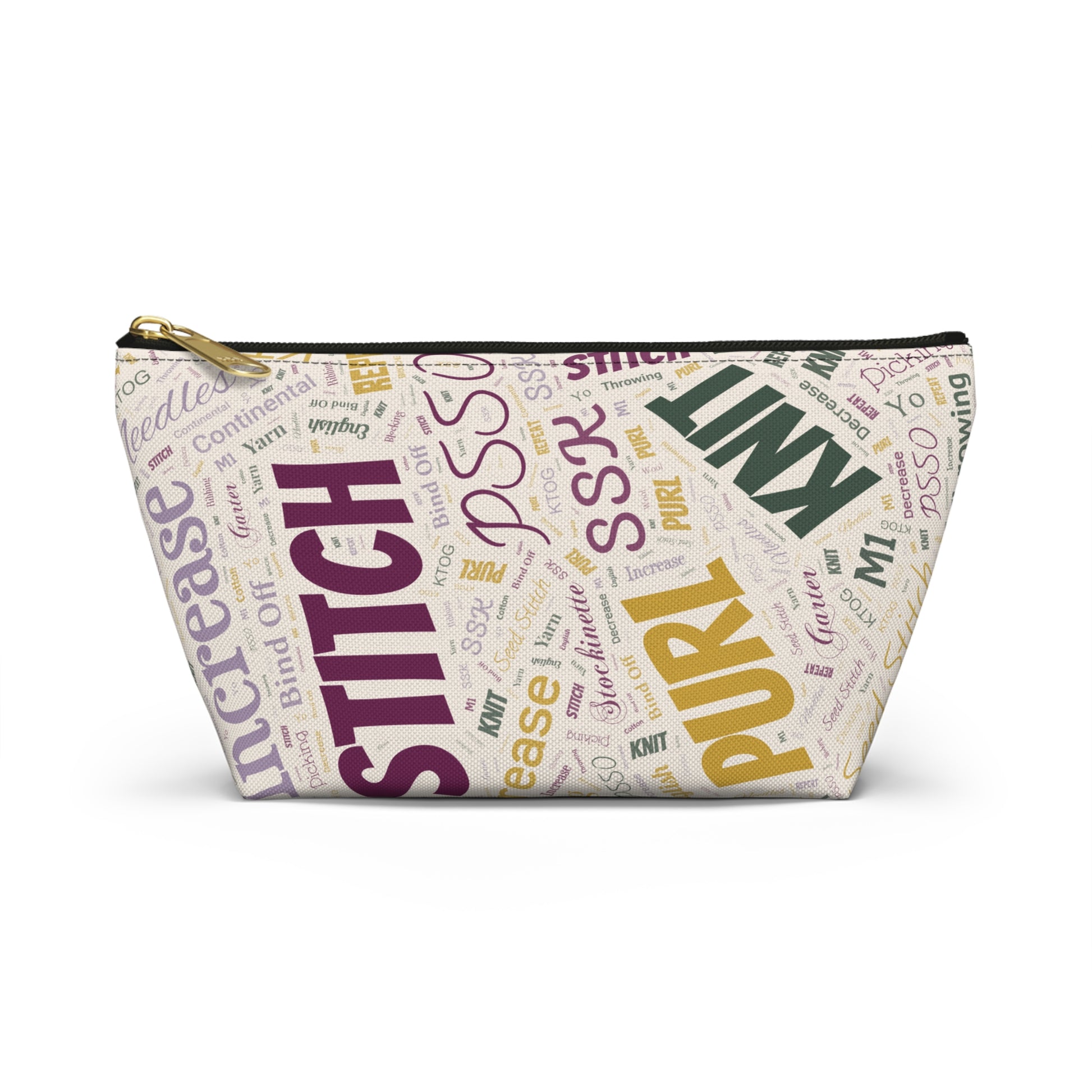 Yarn Lover's Accessory Pouch - Perfect for Knitters, Sewers, Craft Enthusiasts, Birthday Gift, Handmade Storage