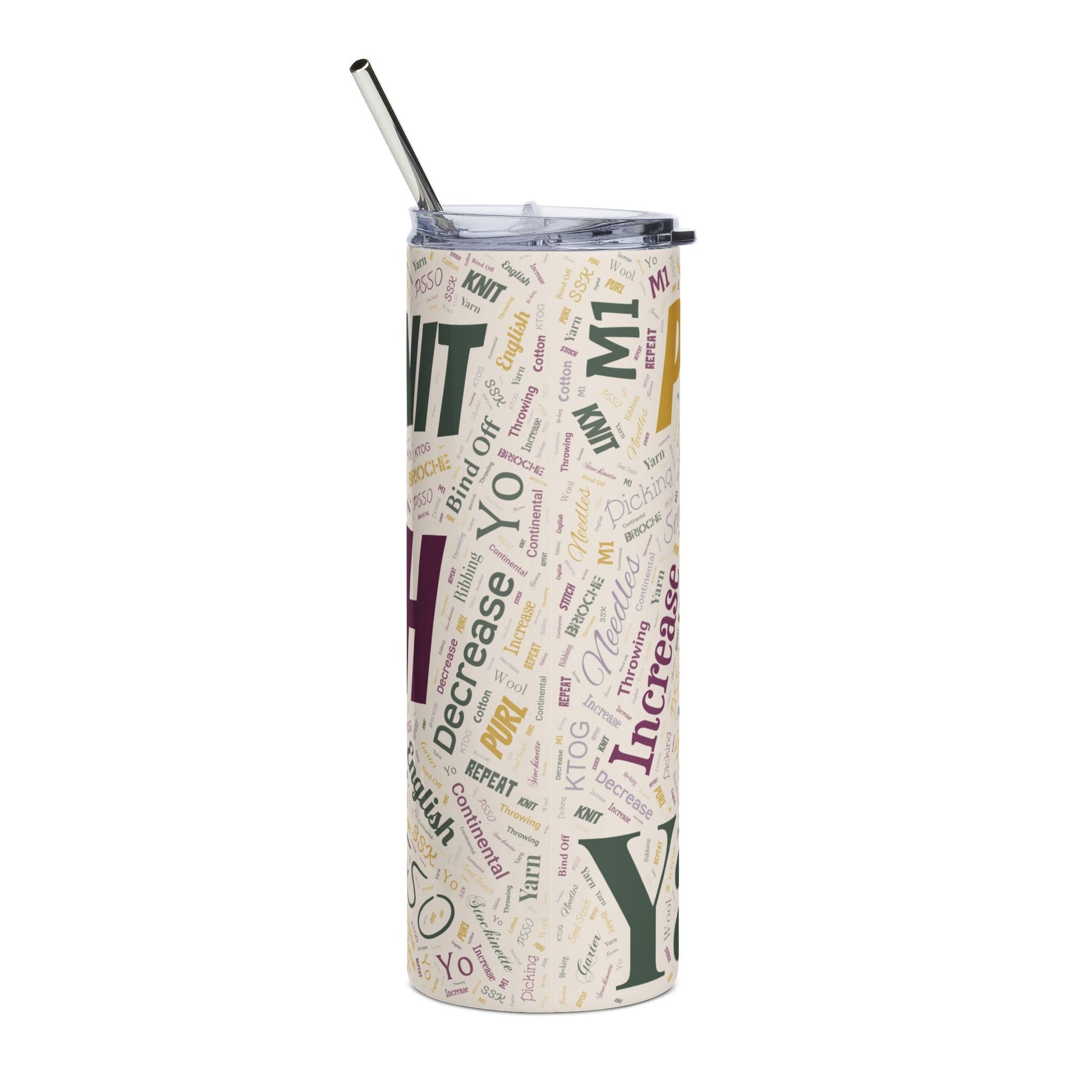 Copy of All Over Print 20oz Stainless Steel Tumbler - A Knitters Delight
