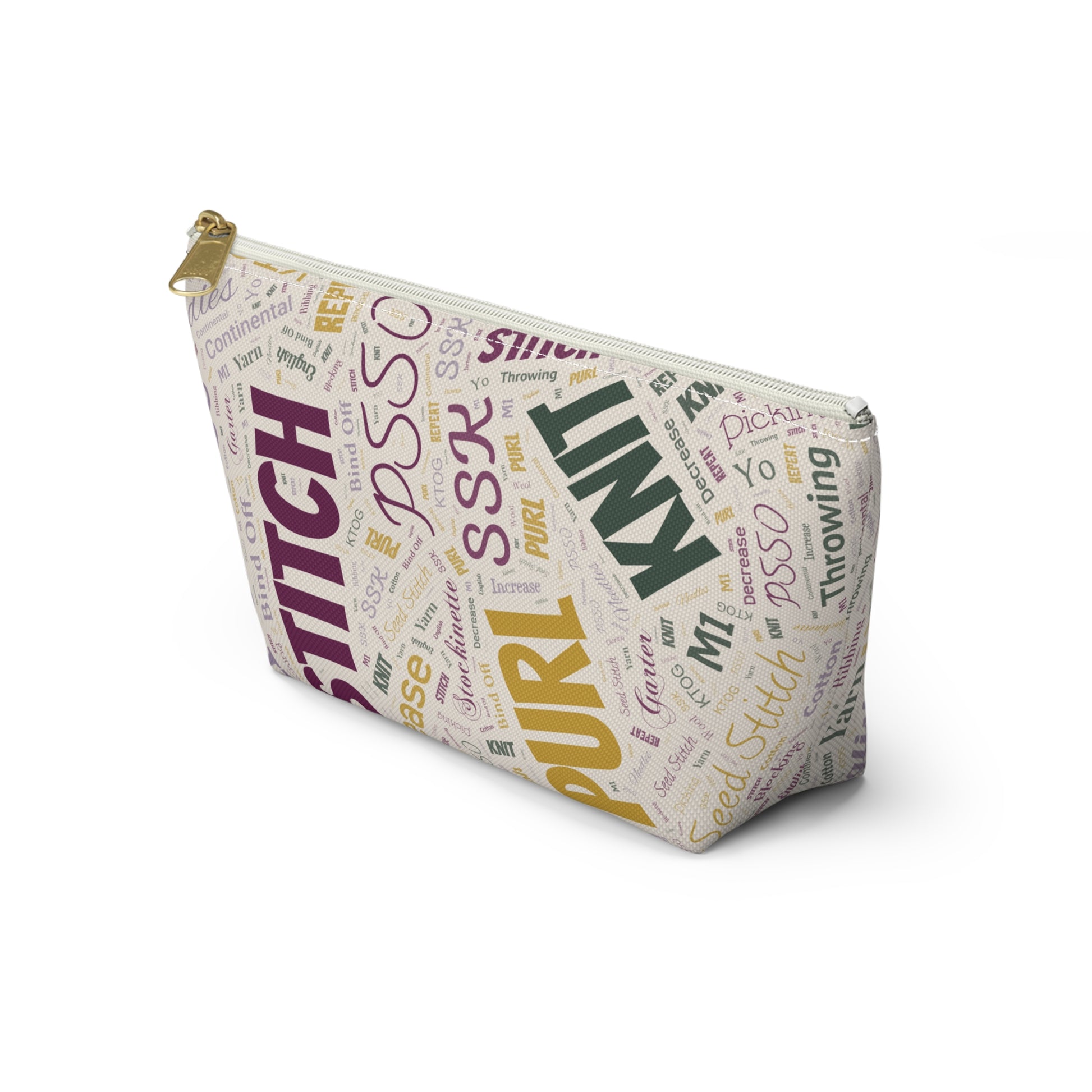 Yarn Lover's Accessory Pouch - Perfect for Knitters, Sewers, Craft Enthusiasts, Birthday Gift, Handmade Storage