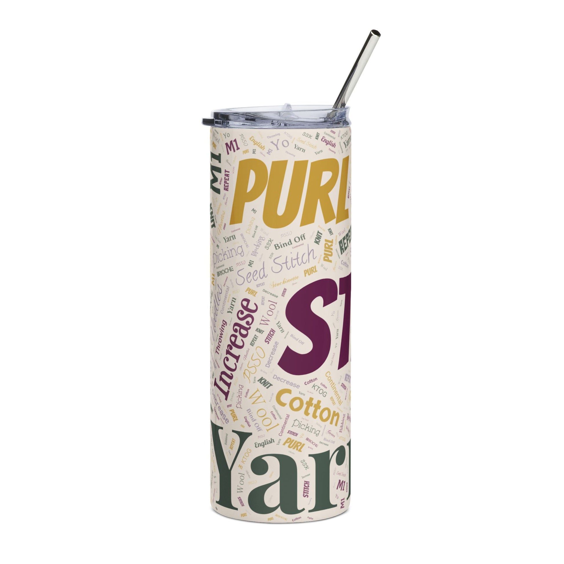 Copy of All Over Print 20oz Stainless Steel Tumbler - A Knitters Delight