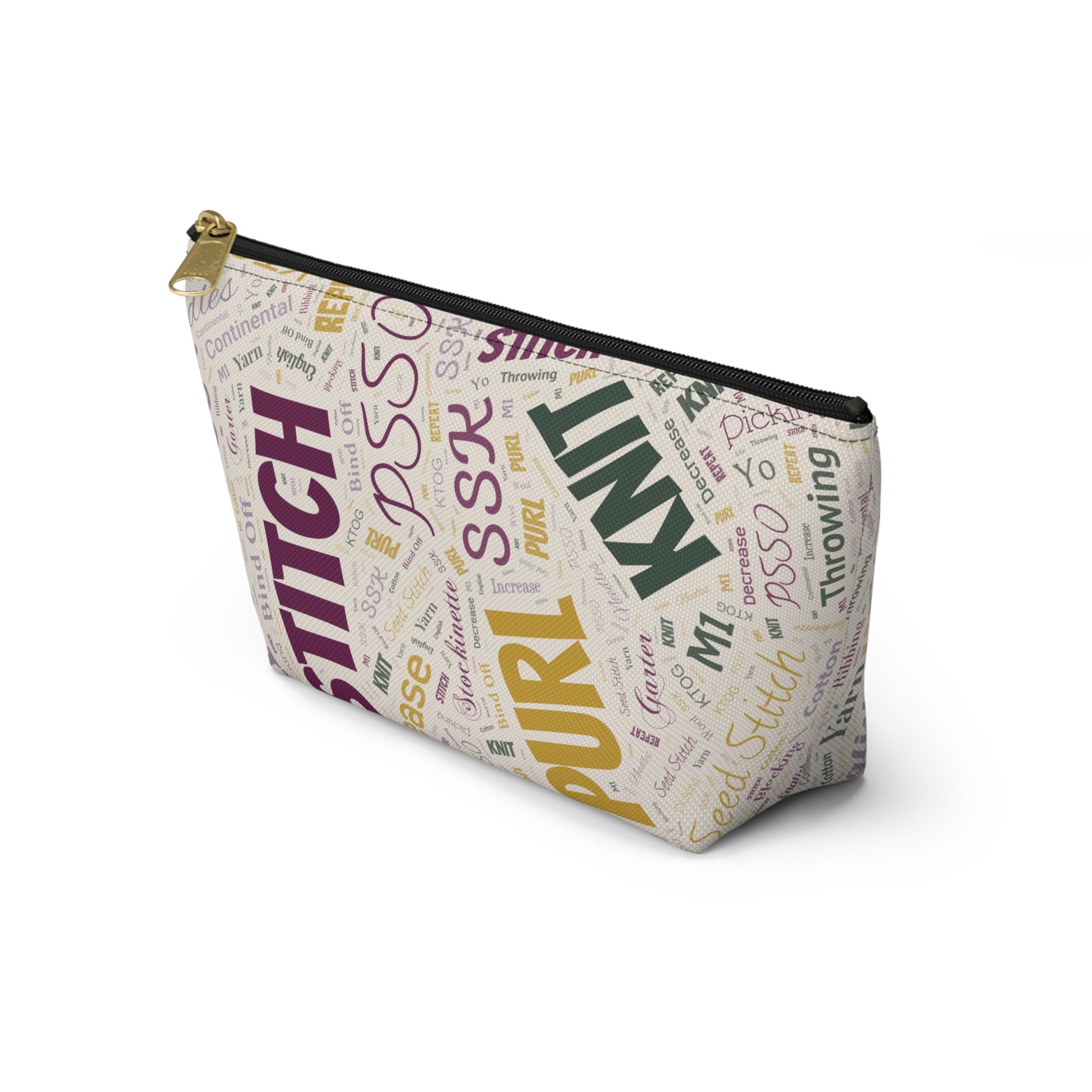 Yarn Lover's Accessory Pouch - Perfect for Knitters, Sewers, Craft Enthusiasts, Birthday Gift, Handmade Storage