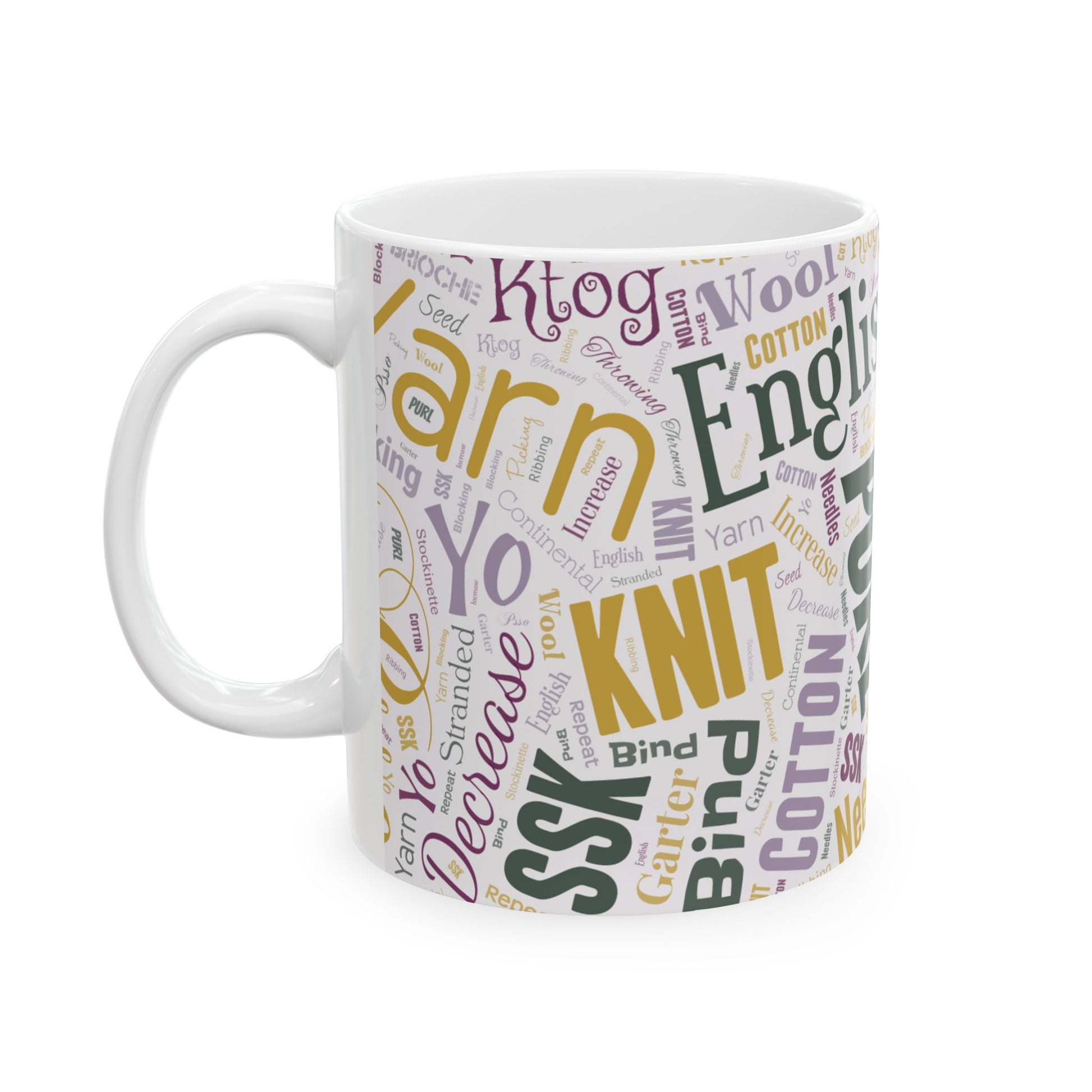 Stitch Word Art Mug – 11oz or 15oz Ceramic