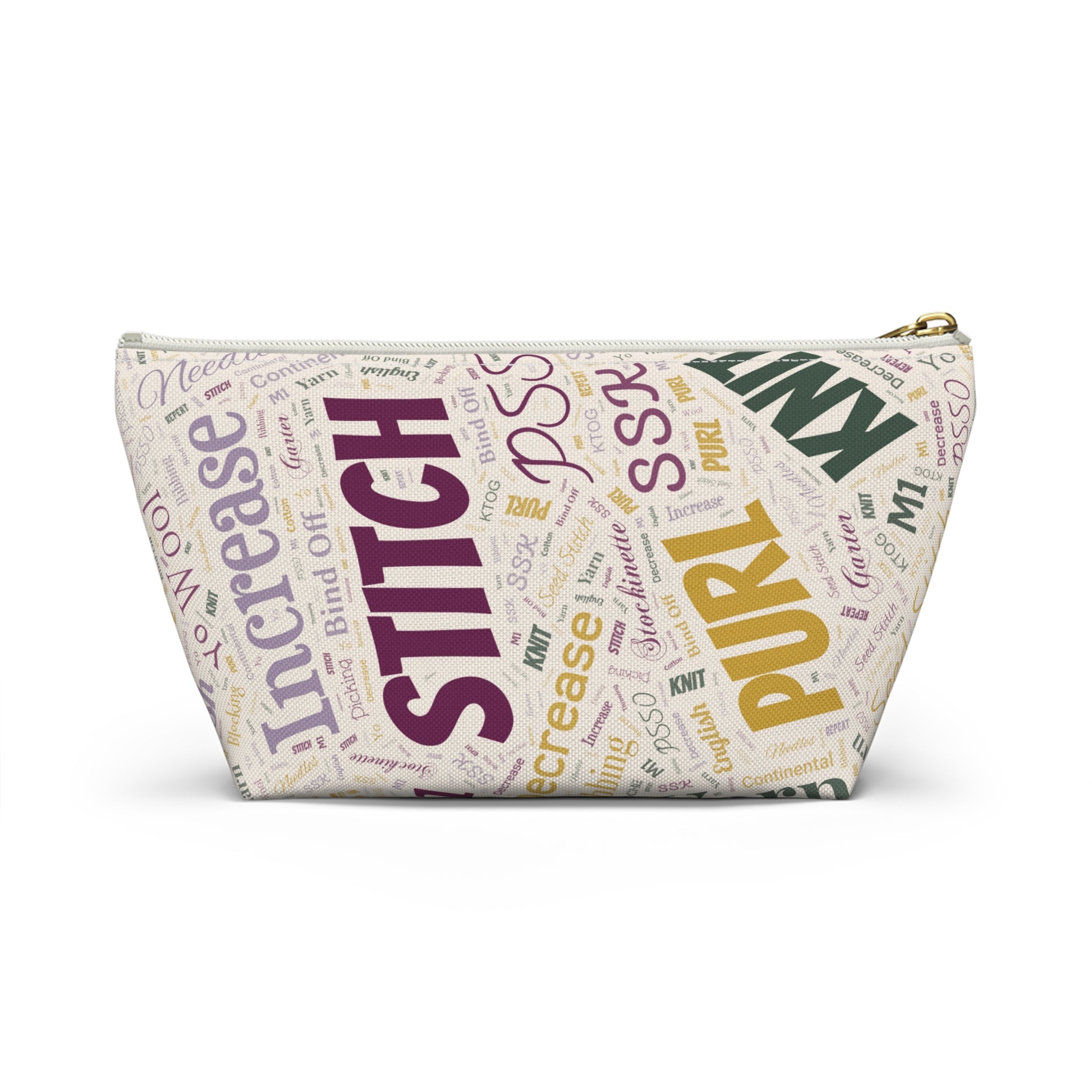 Yarn Lover's Accessory Pouch - Perfect for Knitters, Sewers, Craft Enthusiasts, Birthday Gift, Handmade Storage