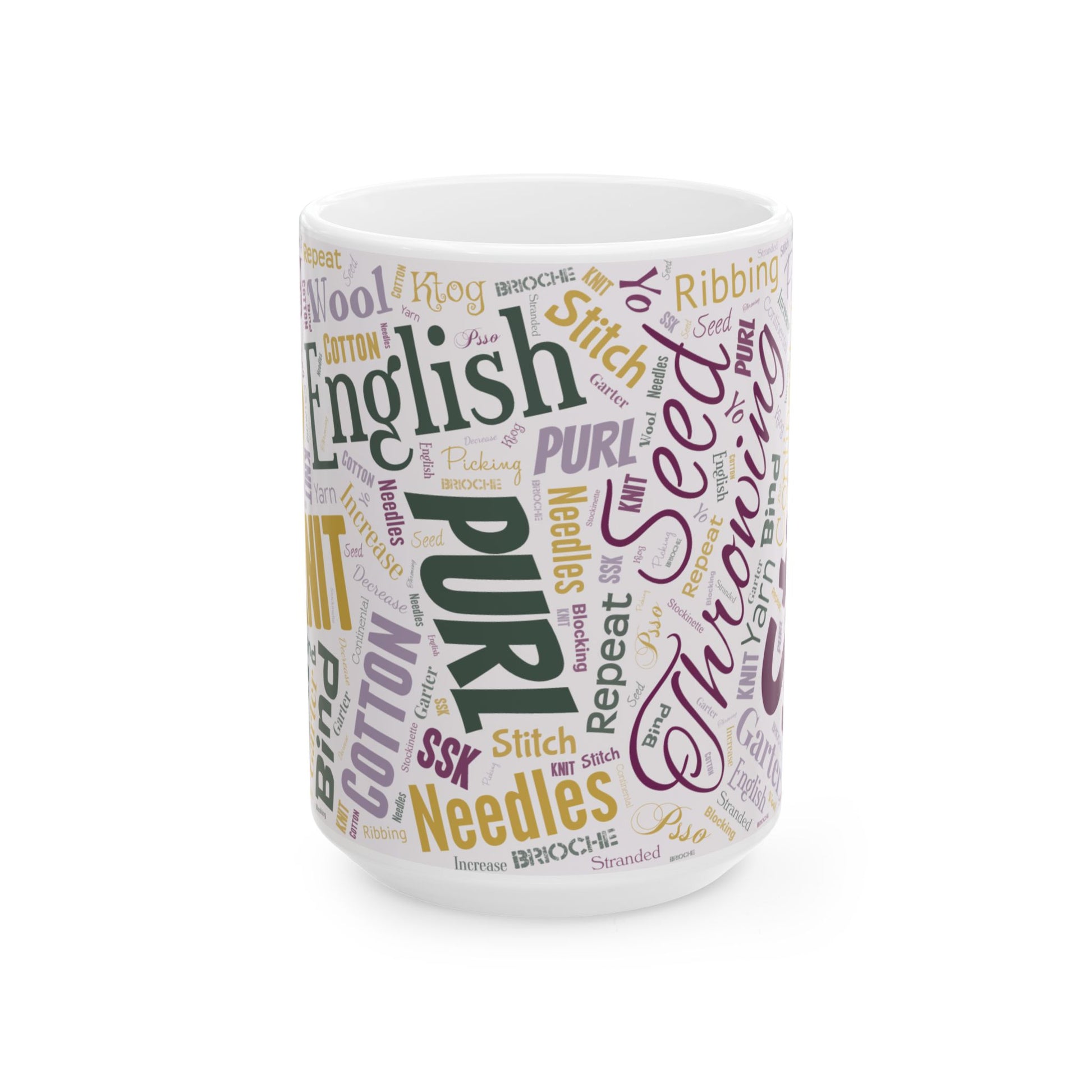 Stitch Word Art Mug – 11oz or 15oz Ceramic