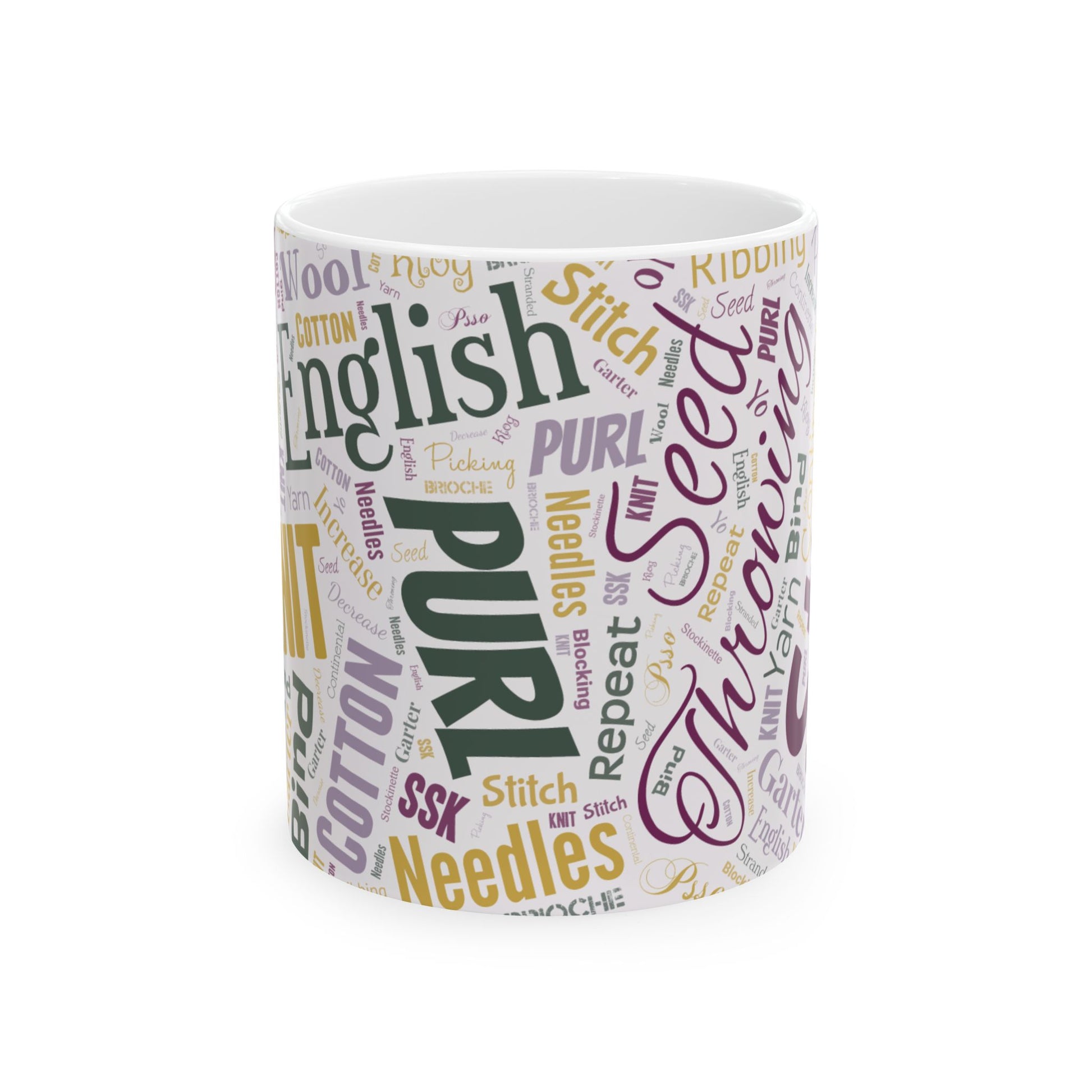 Stitch Word Art Mug – 11oz or 15oz Ceramic